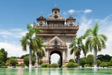 Vientiane Arrival -city tour (L, D) 