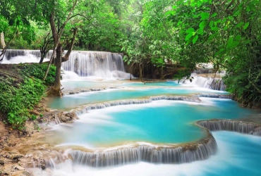 Luang Prabang – Rice experience - Kuang Si waterfalls (B)