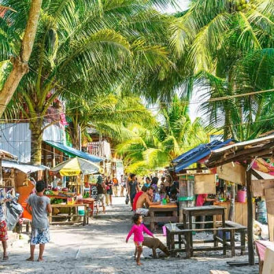 Koh Rong Pier and Village