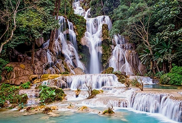 Luang Prabang – Half Day city tour – Khuang Si waterfall (B)