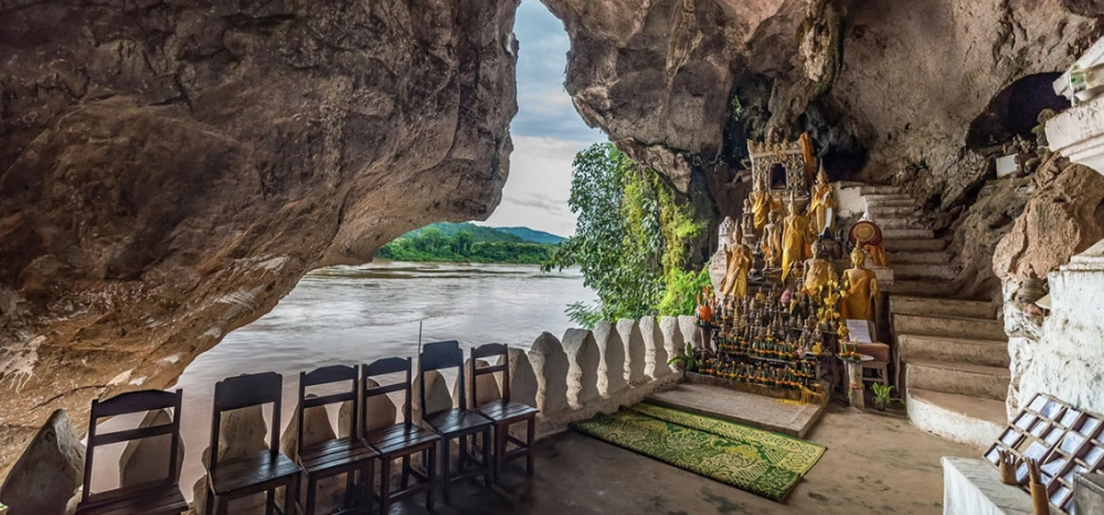 Pak Ou Caves (B,L,D)