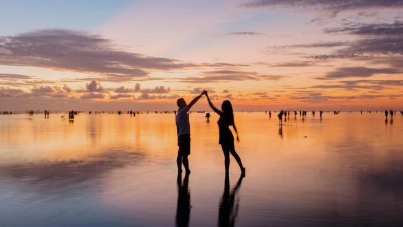 Vô Cực, "infinity" sea of Thai Binh province, Vietnam