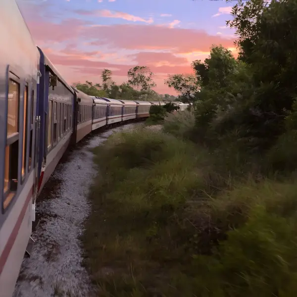 Inside The Vietage rail carriage