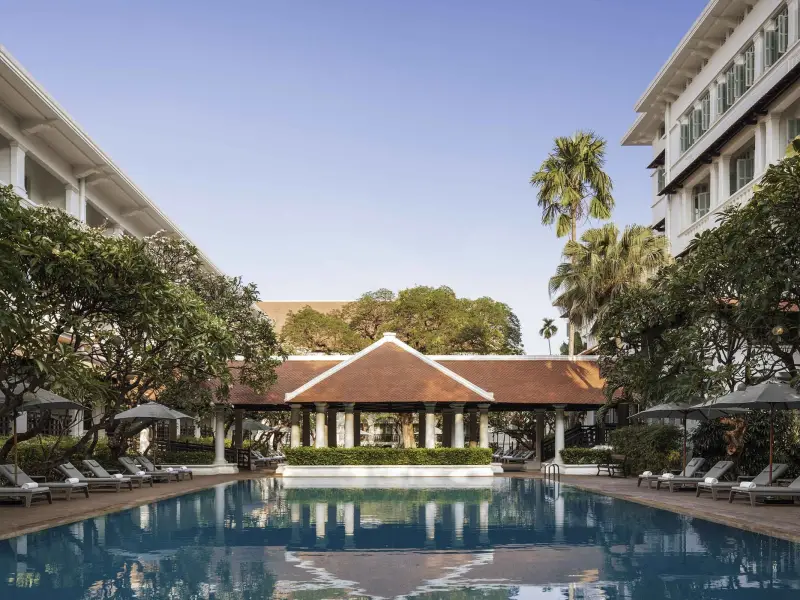 The pool at Raffles Hotel Le Royal, Phnom Penh